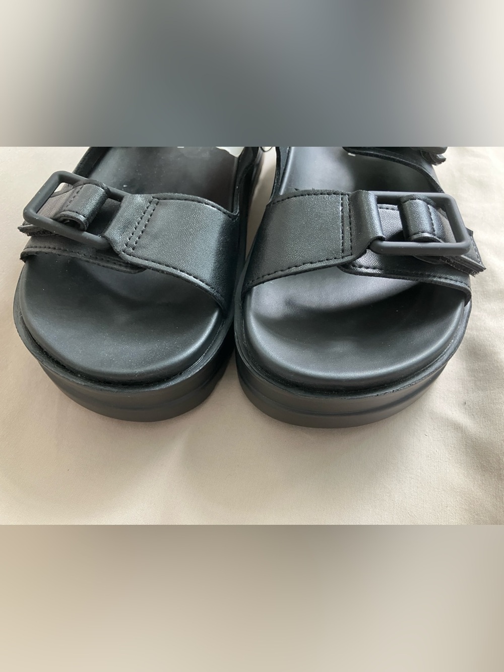 Joe Fresh Platform Fisherman Sandals - Size 7 - Black - NWT - Picture 6 of 8